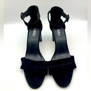 Vaneli Black Velvet Heels Size 8,5N